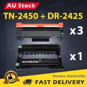 Compatible 3x TN-2450 Toner + 1x DR-2425 Drum for Brother HL-L2350DW MFC-L2710DW