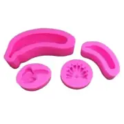 3D Banana Shaped Silicone Molds Cake Bakings Molds for Making Fondants Chocolate