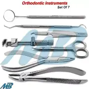 Professional Dental Tweed Loop Plier Bracket Tweezer Bee Scissor Orthodontic Set