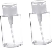 FOYTOKI Leak Proof Travel Bottle Set Skincare Bottle Push Down Dispenser 200ml for Nail Polish Remover Makeup