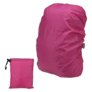70-90L Backpack Rain Cover with Drawstring Bag, XXL, Rose Red