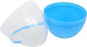 Easter Eggs Fillable Eggs Clear Handles Decoration Egg Hunt Containers Clear Eggs Fillable Ornament Transparent Eggs Extra Large Egg-Shaped Buckets Eggs Jumbo Pp Sky-Blue