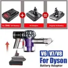 Adapter For Ryobi Ozito 18V Battery Converter To Dyson V6 V7 V8 Vacuum Cleaner