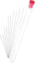 GRADENEVE 1 Set Large Eye Beading Needles with Transparent Storage Bottle Jewelry Making Tools for Adults Includes Needles to Organizer for Beginners Professionals