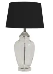 Table Lamp Black with Shade 67cm