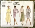 VTG Vogue Basic Design Pattern #1640 - Flared or Straight Dress Sz 12-14-16