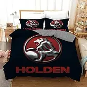 Holden Red Quilt Doona Duvet Cover Set Single Double Queen King Size Available to Choose Double, 2 Pillow Cases