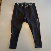 Adidas V-Shaped 7/8 Leggings Black Womens Size 1X Techfit Aeroready High Rise