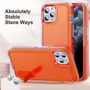 Shockproof Protective iPhone 12 Pro Max with Stand - Transparent