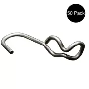 Set of 50 SJ Hooks For Rubber Rope Shock Cord Bungee Cord Tarp Strap Tie Down