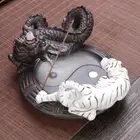 8.2inch Dragon Tiger Backflow Incense Burner Feng Shui Incense Stick Holder