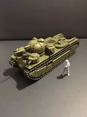 1/72 Interwar British Vickers A1E1 Tank. Painted Resin. 3400 models on offer