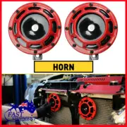 2x 110DB Super Train Horn For SUV Trucks Car Motorcycles Boat Speaker Treble AU (for: Daihatsu)
