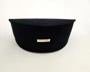 GUCCI Authentic Sunglass case Black Suede Soft Clam Shell