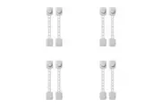 4x 2pc Dreambaby Twist 'N Lock Multi-Purpose Latches Child Cabinet Lock White