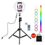 7.9 Usb Rgb Light With Dual Colour Temperature & Tripod Mount For Vlogging A