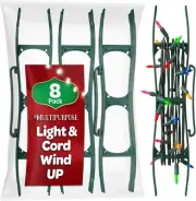 SEWANTA Christmas Lights Storage Holder [Set of 8] All-Purpose Light Cord Wind