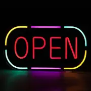 Open Sign, 16.5 X 9 inch Open Signs for Business, Neon Open Sign Include Busi...