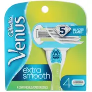 3 Pack Gillette Venus Extra Smooth Razor Blade Cartridges, 4 Ct