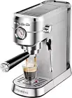 Espresso Machine 20 Bar, Compact Espresso Maker with Steam Milk Frother, Stainle