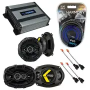 Fit Dodge Caravan 2001-2001 Factory Speaker Upgrade Kicker DSC5 DSC693 HA-A400.4