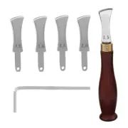 Leather Edger Creasing Tool Handle Leather Creaser Tool for Leather Craft