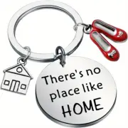 The Wizard of Oz There's No Place Like Home Metal Keyring Keychain FREE POST
