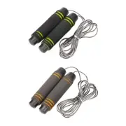 Tangles Frees Skipping Rope with Soft Foams Handle for Fitness Workout Exercise