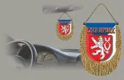 CZECH REPUBLIC REAR VIEW MIRROR WORLD FLAG CAR BANNER PENNANT
