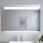 LED Bathroom Mirror Anti-fog Illuminated Touch Switch Wall Hung 1000x700mm