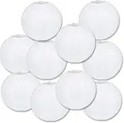 10 PCS White Paper Lanterns 12 Inch Decorative Chinese Japanese Hanging Round Paper Lanterns for Birthday Wedding Christmas Bridal Home Decor Party Decoration