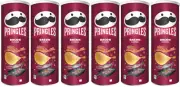 6 PRINGLES BACON Flavor Potato Chips Tubes European Snacks 165g 5.8oz