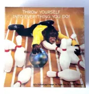 Vtg Springbok Mini Jigsaw Puzzle Bowling Monkey Sealed 70 Pieces Hallmark Cards