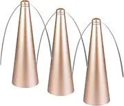 PIAOPIAONIU 3 PCS Gold Fly Fan for Table Picnic Outdoor Food Fruit Indoor Outside Meal Restaurant Home Party