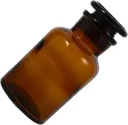 COMNESTBI Borosilicate Glass Bottle with Wide Mouth and Ground Stopper Glass for Laboratory Use Chemical Storage