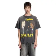 [SAINT MICHAEL] Rapture Short Sleeve Tee Black