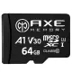 【AXE MEMORY】MicroSDXC 64GB A1 V30/ UHS-I U3 4K-附轉卡 記憶卡(台灣製)