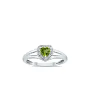 Gem Spark 14K 0.51 ct. tw. Diamond & Peridot Ring