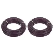 22AWG Gauge Stranded Hook-Up Wire PVC Tinned Copper Wire 30m/100ft Brown