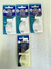 Lot 4 Packs DMC Tapestry Hand Needles Size 26 18 22 Large Eye 24 Needles Total