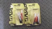 6 HELLFIRE QUICKFLETCH, ARROW FLETCHING SYSTEM ,, 2 , 3PC PACKS FREE SHIPPING