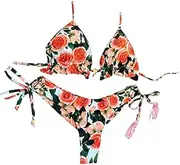 [JDKAL] Bandage Bikini Set Push-up Brazilian Swimwear Beachwear Swimsuit M F