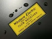 WESTERN ELECTRIC 713B SPEAKER LOGO WATER SLIDE DECAL WATER DECAL STICKER