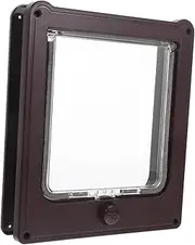 JOINPAYA Lockable Cat Door for Small Pets Abs Material Four Way Locking System Easy Installation for Interior Doors Durable Design for Cat Access and Security