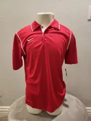NWT Nike Red Gung-Ho Short Sleeve Team Polo Men's 476281-658 Dri-FIT Size M
