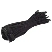 MB-24pin to MB-24pin(550mm) Individually Sleeved Modular Cable, Black