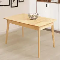 在飛比找ETMall東森購物網優惠-【Homelike】羅亞120-150cm實木延伸餐桌