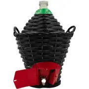 54L Demijohn In Basket with Stainless Steel Tap Wine Cider Basket Home Brew