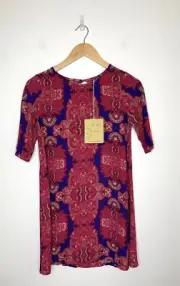 New Mister Zimi Paisley Print Boho Gypsy Tina Mini Dress Size 6 Summer Festival