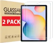 2 PACK Tempered Screen Protector Saver for Samsung Galaxy Tab S6 Lite P620/P625